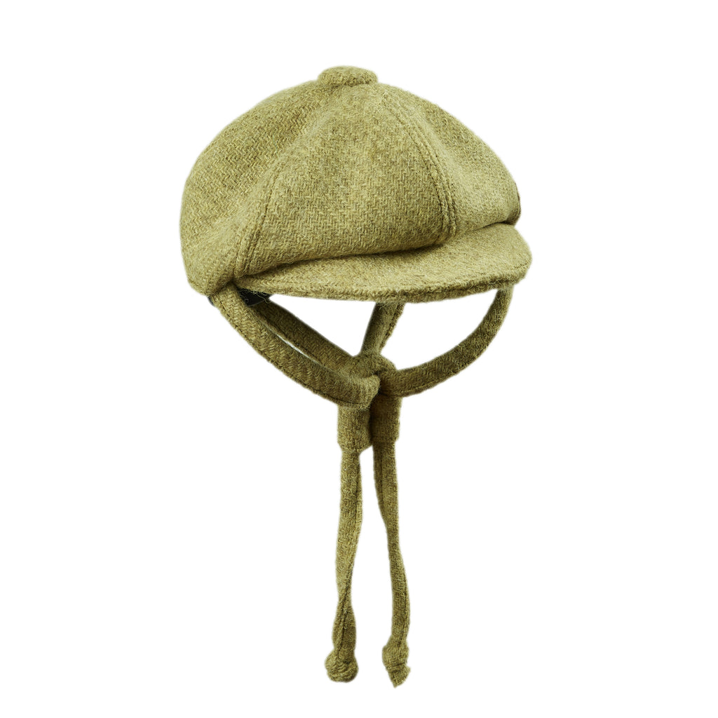 Fern Green Harris Tweed Baker Boy Dog Hat