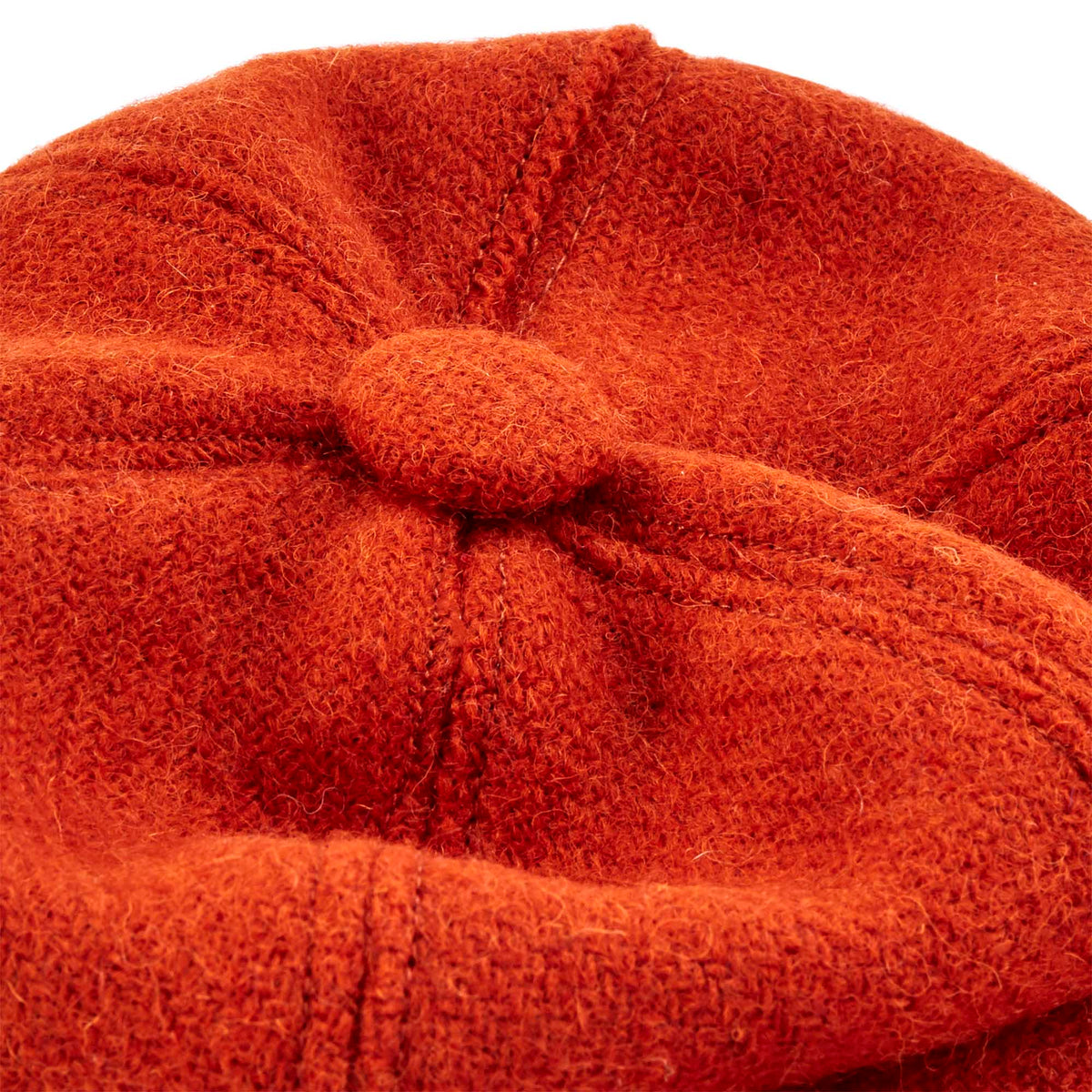 Orange Baker Boy Wool Hat Velvet Baker Boy Hat Orange Velvet Newsboy Cap by CRAGGI main image 4