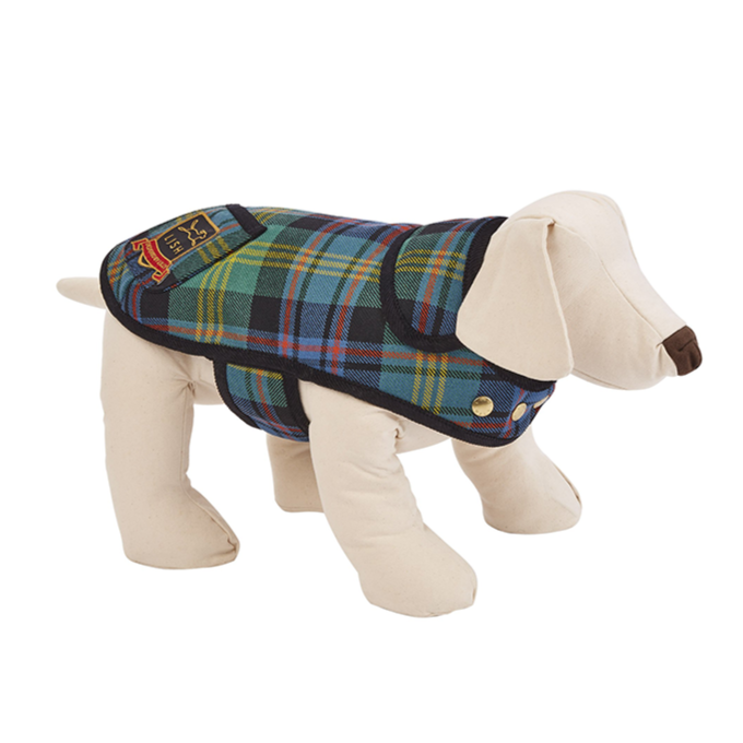 Scottish tartan luxury designer dog coat made in United Kingdom by British heritage brand lish 